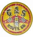 Peltikyltti Route 66, Gas Open 24 hours - Taulut, kehykset - PELT406 - 1