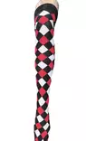 Pitkät sukat 38/41 Punamustavalko - Sukat - SU296 - 2