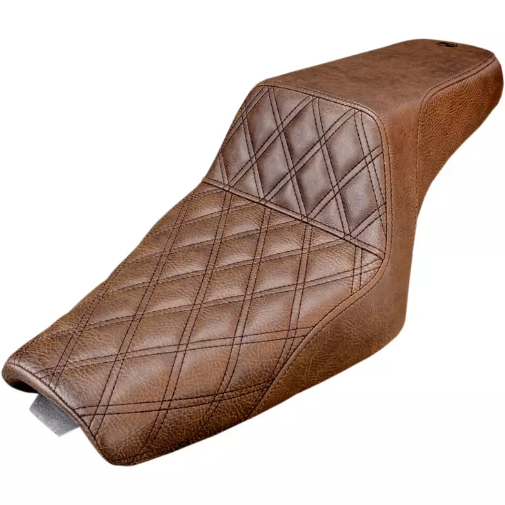 2-UP SEAT STEP UP FRONT|REAR SADDLEHYDE™ BROWN - Satulat ja satulanpäälliset - 08040686 - 1