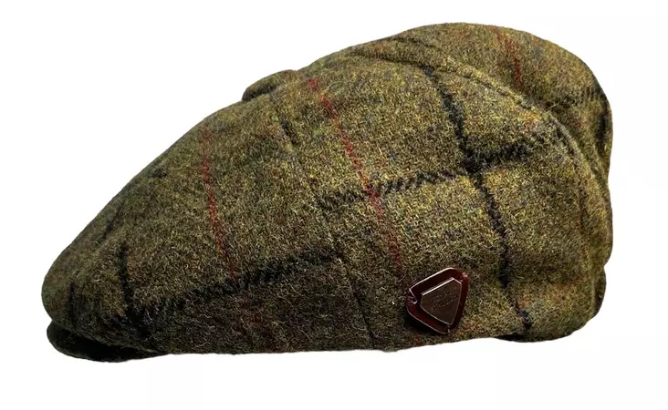 Lätsä villasekoite vihreä - Flat Capit - LC766 - 1