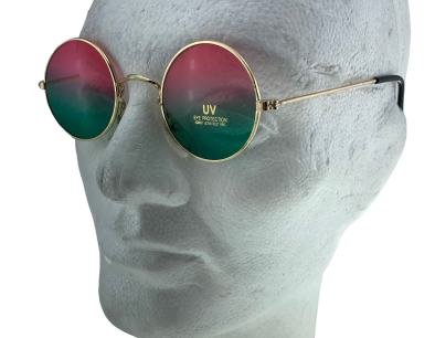 Aurinkolasit punavihreät pyöreät - Aurinkolasit - ARS506 - 1