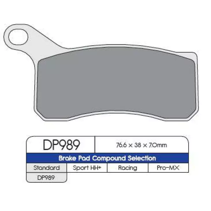 BRAKE PAD DP SINTERED REPLACEMENT STREET TOURING OFF-ROAD/ATV - Jarrupalat - 17210816 - 1