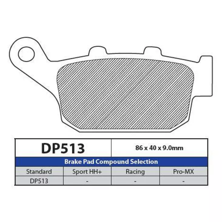 BRAKE PAD DP SINTERED REPLACEMENT STREET TOURING OFF-ROAD/ATV - Jarrupalat - 17211746 - 1