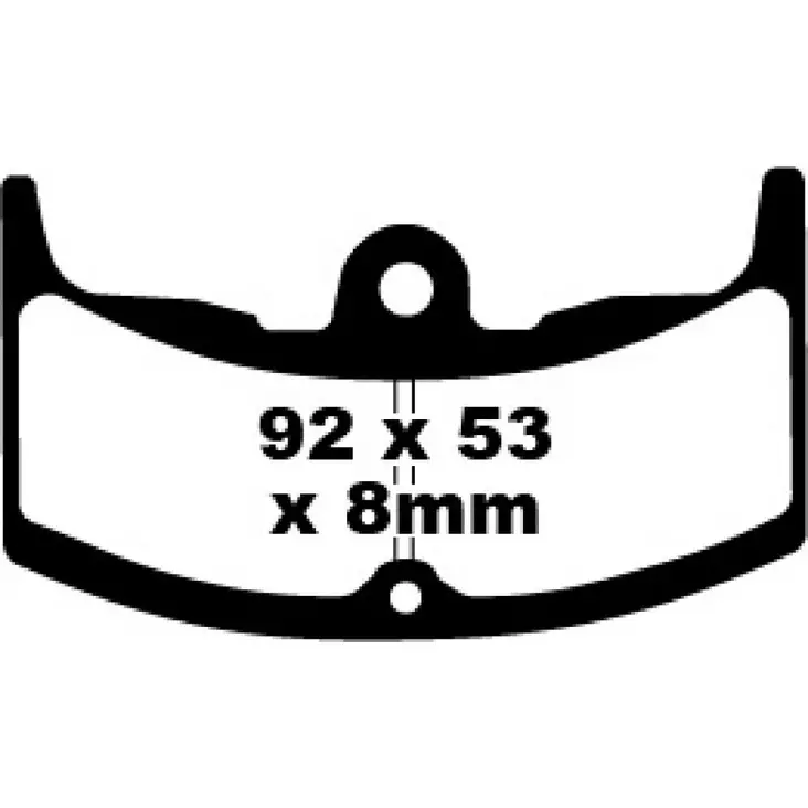 BRAKE PAD FA SERIES ORGANIC - Jarrupalat - 17220216 - 1