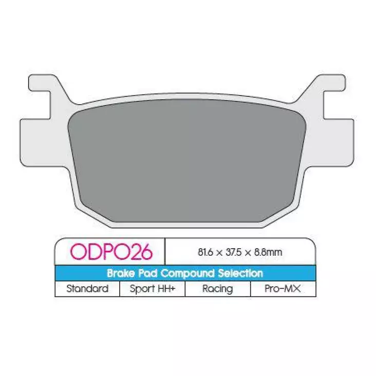 BRAKE PAD ORGANIC SCOOTER - Jarrupalat - 17200606 - 1