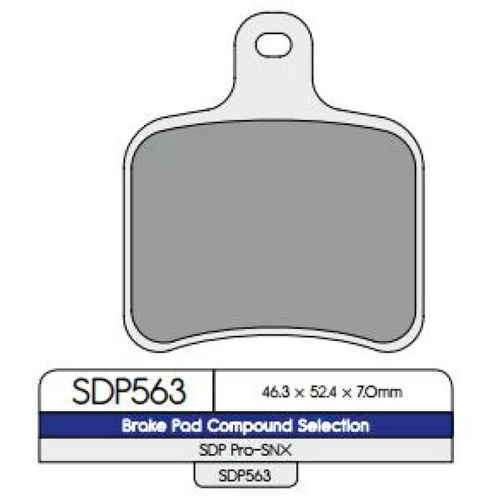 BRAKE PAD SDP PRO-SNX SINTERED SNOWMOBILES - Jarrupalat - 17212446 - 1