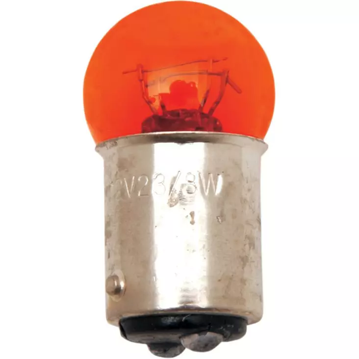 BULB 1157-STYLE DUAL FILAMENT AMBER 23/8W 12V - Polttimot - 20600026 - 1