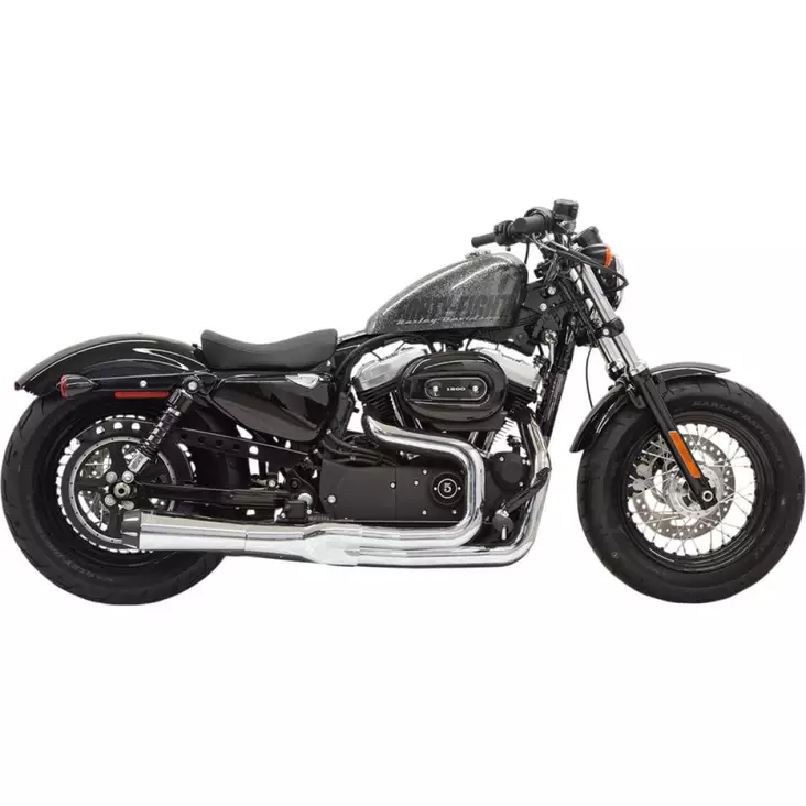 EXHAUST ROAD RAGE II MEGA CHROME W/ BLACK END CAPS - Pakoputket ja niiden osat - 18001636 - 1