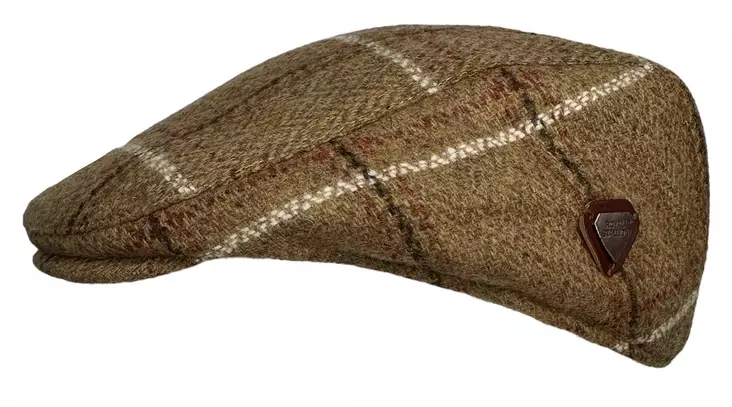 Flatcap Beige ruutuviivoin - Flat Capit - LC816 - 1