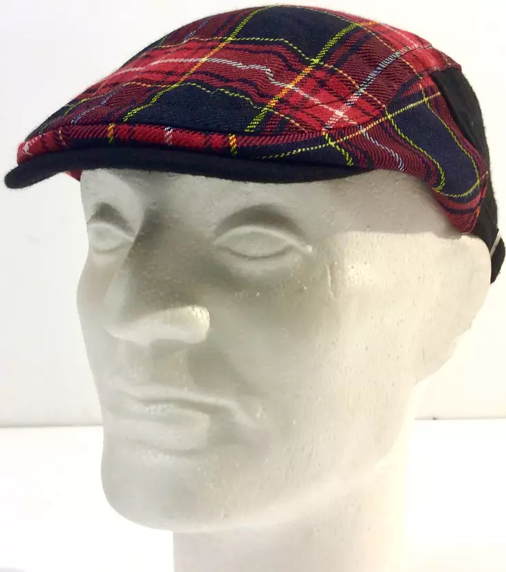 Flat Cap Pun /skottiruutu, one size - Flat Capit - LC486 - 1