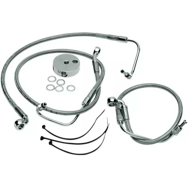 FRONT BRAKE LINE STAINLESS STEEL - Parts ryhmättömät - 12042756 - 1