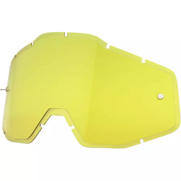 HD YELLOW ANTI-FOG INJECTED REPLACEMENT LENS FOR 100% GOGGLES - Ajolasien tarvikkeet - 26020786 - 1