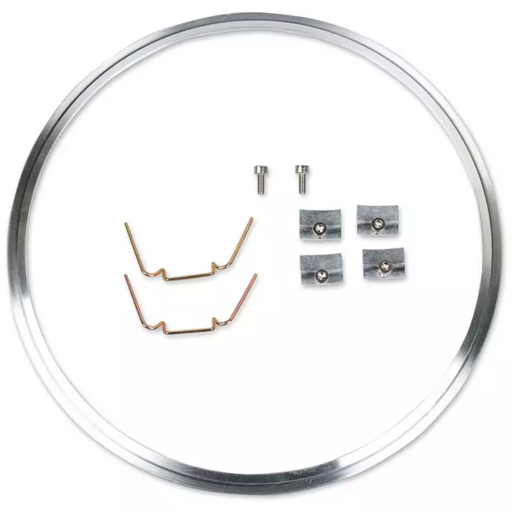 HEADLIGHT MOUNTING KIT 410 ALUMINIUM BRUSHED RING - Tuulilasit ja etumaskit - 20011506 - 1