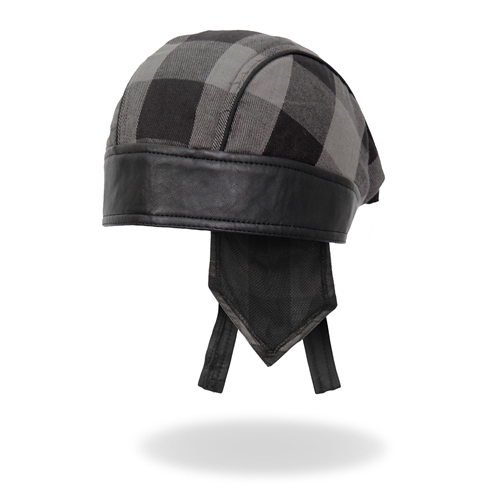 Headwrap, Gray Buffalo Plaid - Headwrapit - HW216 - 1