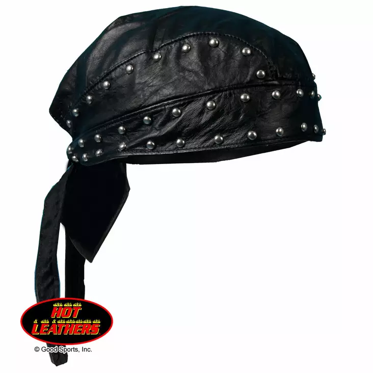 Headwrap,Hot Leathers, Leather & Studs - Headwrapit - HW166 - 1