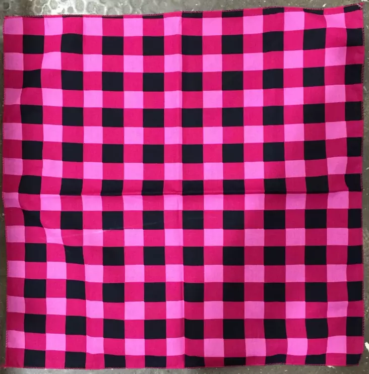 Huivi, Ralliruutu, pinkkimusta - Huivit - HU406 - 1