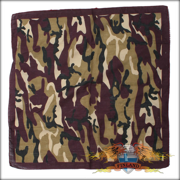 Huivi, tummanruskea camo - Huivit - HU196 - 1