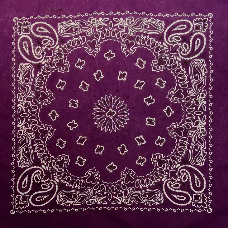 Huivi, violetti kashmir-kuvio - Huivit - HU526 - 1