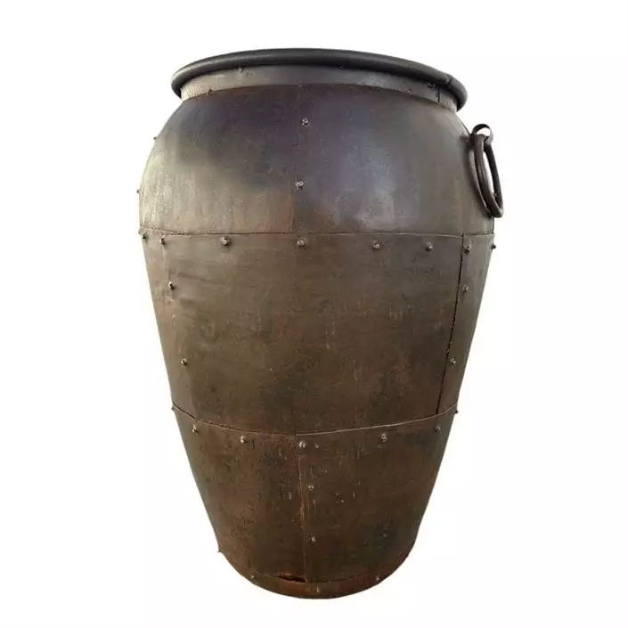 Iso patinoitunut metalliruukku - Ruukut, maljakot - RUUKKU16 - 1