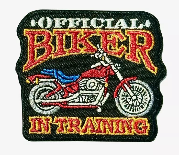 Kangasmerkki Biker In Training - Kangasmerkit - K1596 - 1