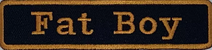 Kangasmerkki Fat Boy matala merkki - Kangasmerkit - K1506 - 1