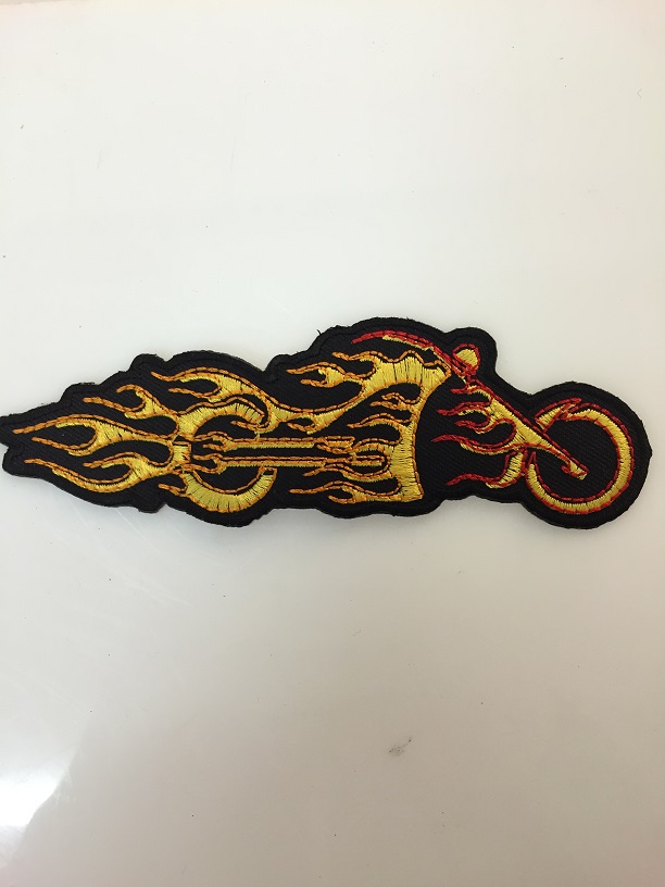 Kangasmerkki, Flame Chopper Yellow - Kangasmerkit - K1306 - 1