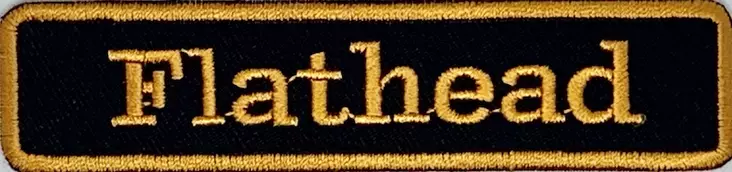 Kangasmerkki Flathead lättäpää - Kangasmerkit - K1516 - 1