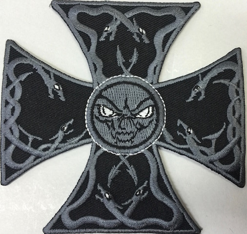 Kangasmerkki-Maltanristi k=C3=A4=C3=A4rmeill=C3=A4 - Kangasmerkit - K1206 - 1