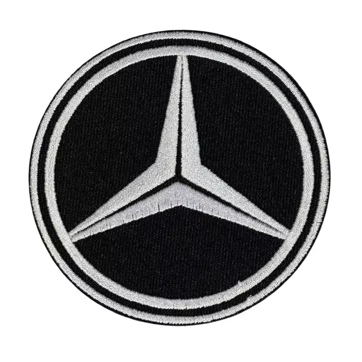 Kangasmerkki Mercedes 75 mm - Kangasmerkit - K1556 - 1