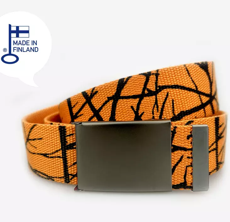 Kangasvyö Oranssi camo 135cm koko mitta - Kangasvyöt - KV216 - 1