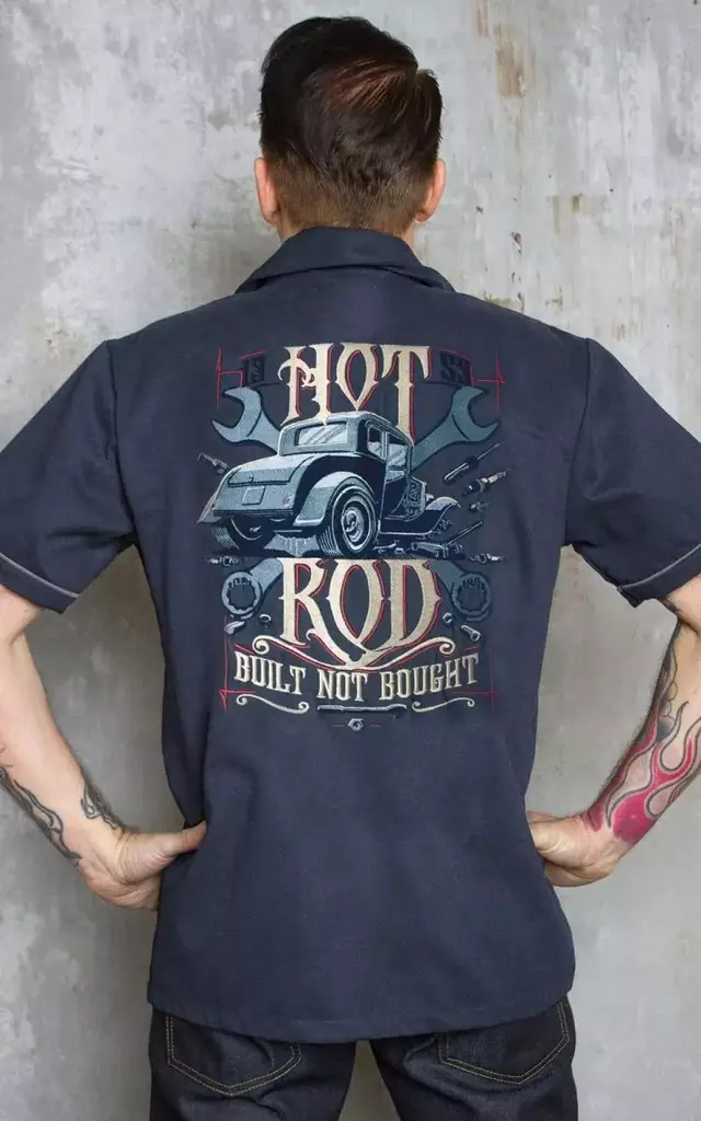 Kauluspaita Hot Rod, harmaa - Kauluspaidat - RUM136 - 1