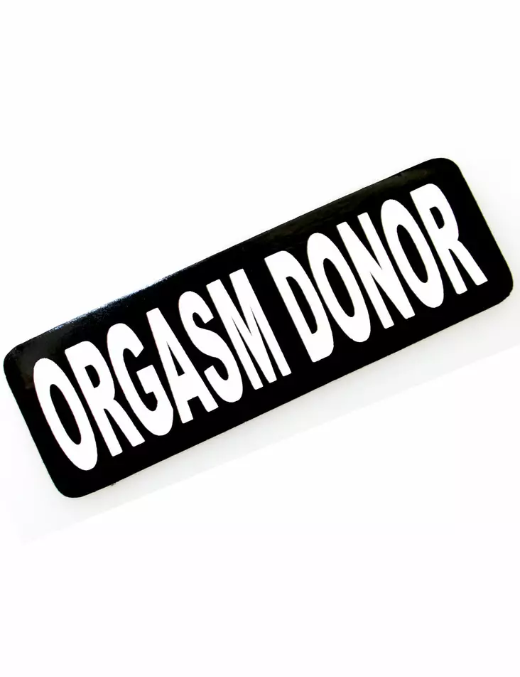Kypärätarra, Orgasm Donor - Tarrat - TAR76 - 1