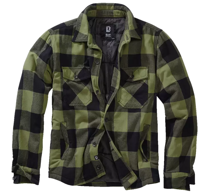 Lumberjacket oliivimusta Brandit - Kangastakit - T516 - 1
