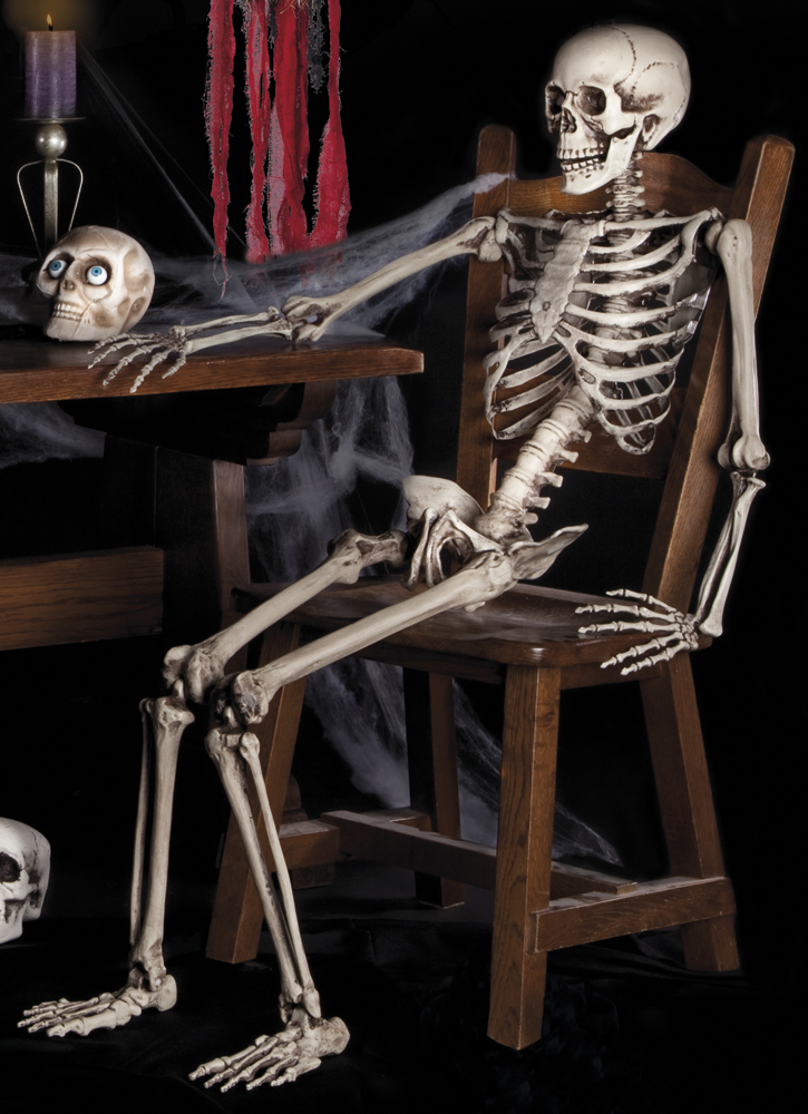 Luuranko 160 cm todella komee - Kallot, Halloweenrekvisiitta - HOR156 - 1