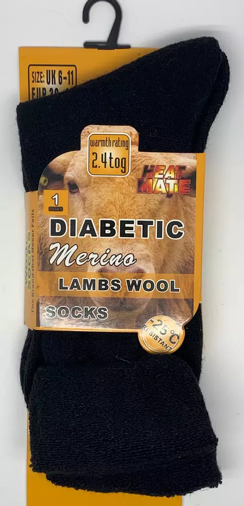 Merino sukat Diabetic 39-45 koko - Sukat - SU236 - 1