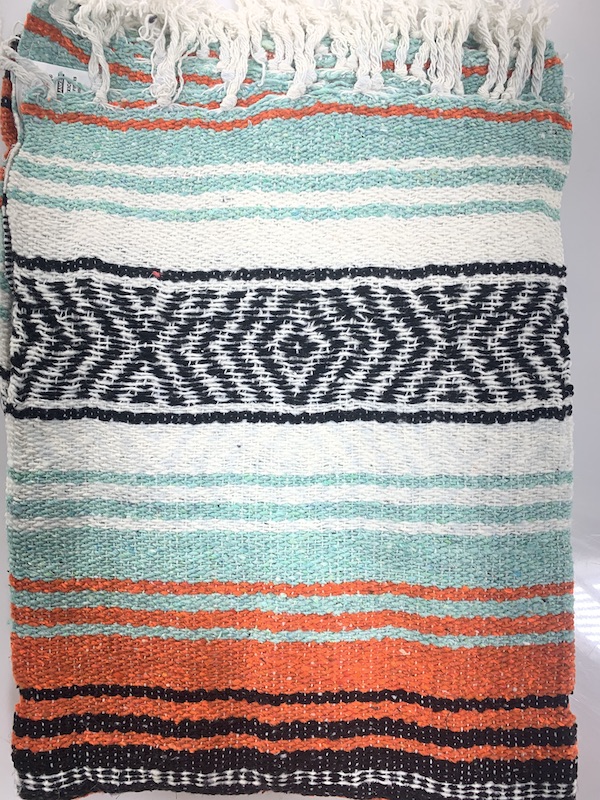 Mexico viltti minttu, oranssi, valkoinen - Kodin tekstiilit - MEX26 - 1