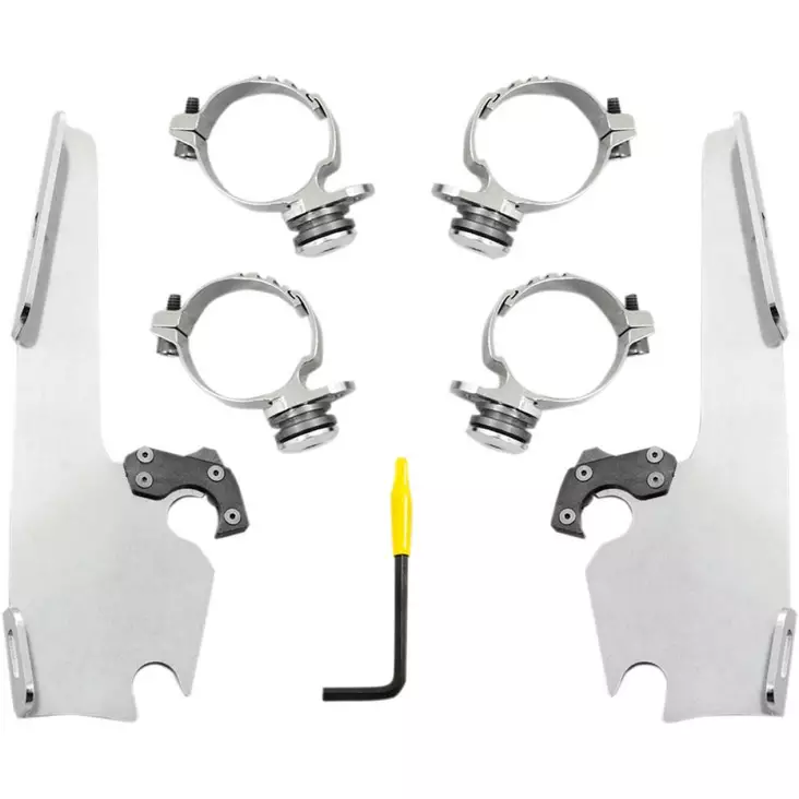 MOUNTING KIT TRIGGER-LOCK MEMPHIS FATS/SLIM POLISHED - Tuulilasit ja etumaskit - 23200176 - 1