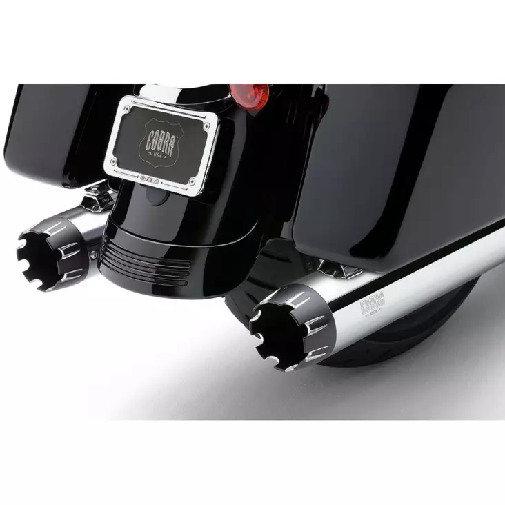 MUFFLERS 4" ROUND SLIP-ON CONTRAST CUT CHROME - Pakoputket ja niiden osat - 18011166 - 1