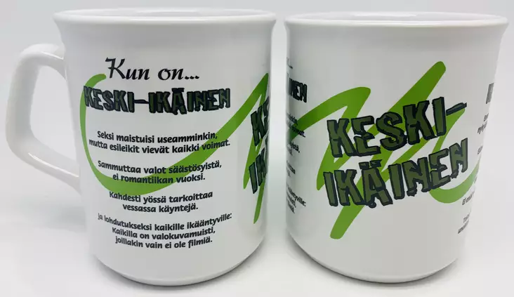 Muki Keski-ikäinen molemmin puolin tekst - Astiat - LKM296 - 1