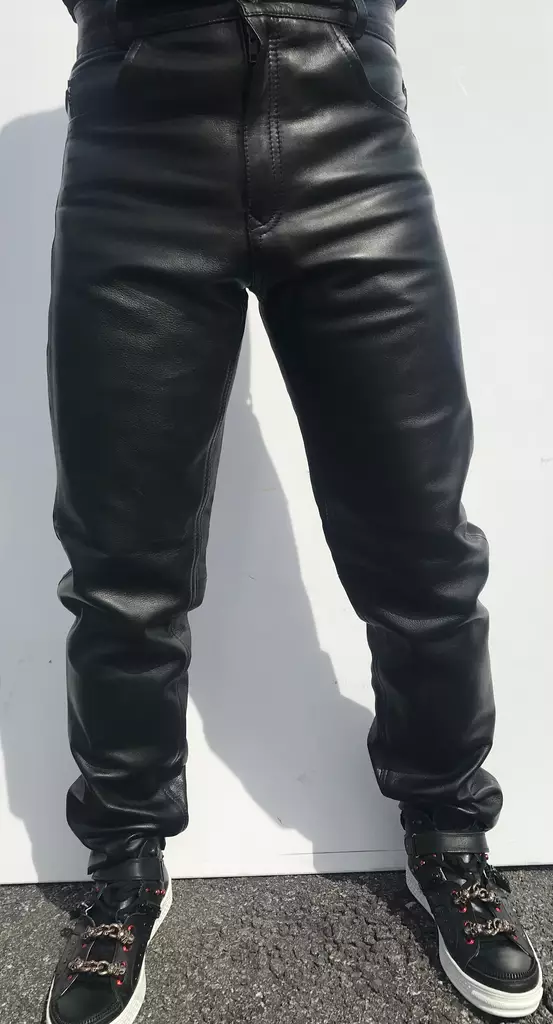 Nahkahousut, suora lahje - Nahkahousut - HO546 - 1