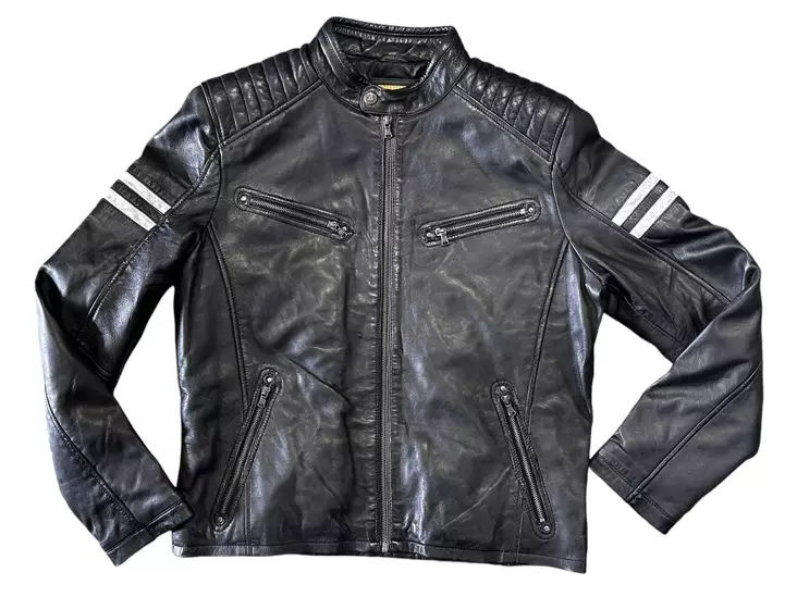 Nahkatakki Remmy Black and White - Nahkatakit - T576 - 1