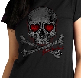 Naisten t-paita sydänsilmäkallo - T-paidat - NP826 - 1