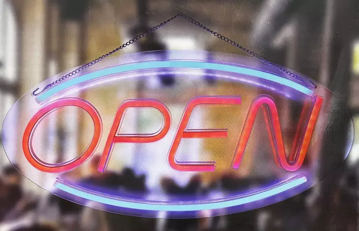 OPEN LED-kyltti USB - Lyhty valaistus kynttilät - VALO46 - 1