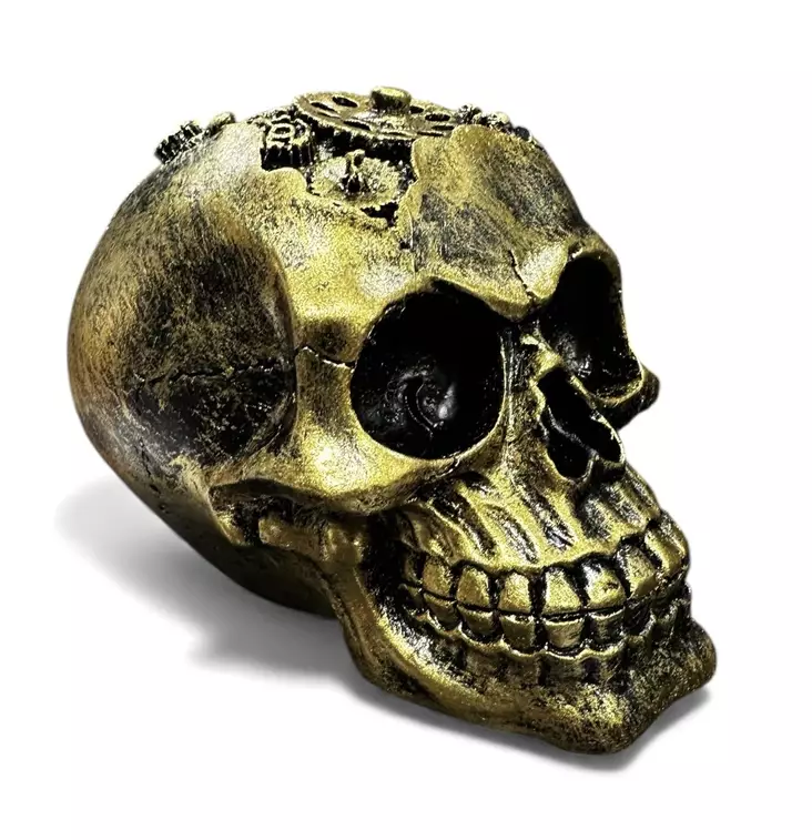 Pääkallo 85 x 85 x 115 mm - Kallot, Halloweenrekvisiitta - HOR726 - 1