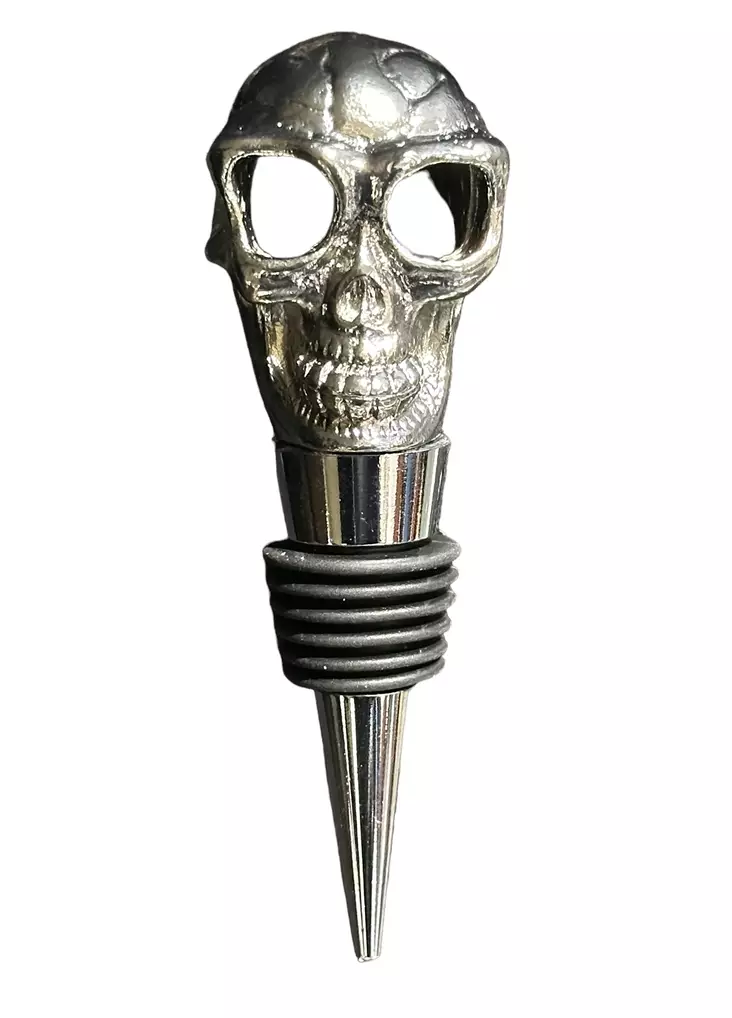 Pääkallo metallinen pullonkorkki - Kallot, Halloweenrekvisiitta - HOR586 - 1