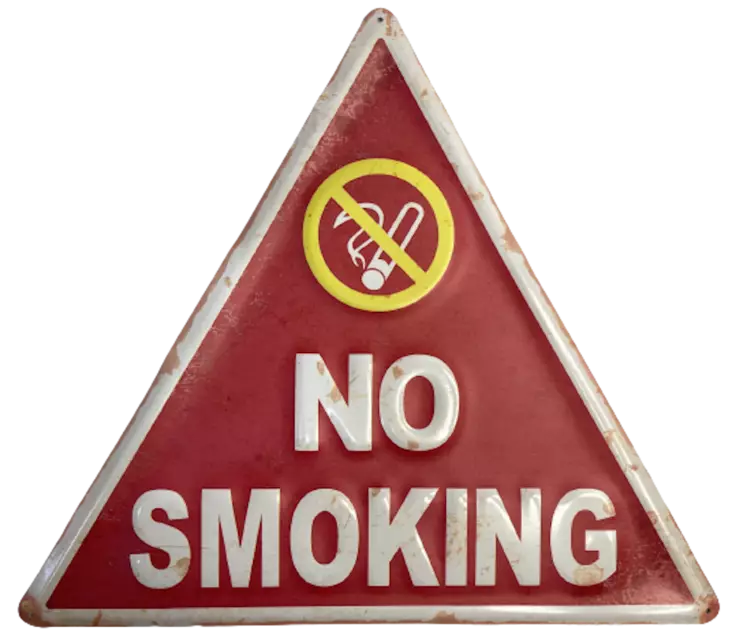 Peltikyltti kolmio No Smoking - Taulut, kehykset - PELT246 - 1