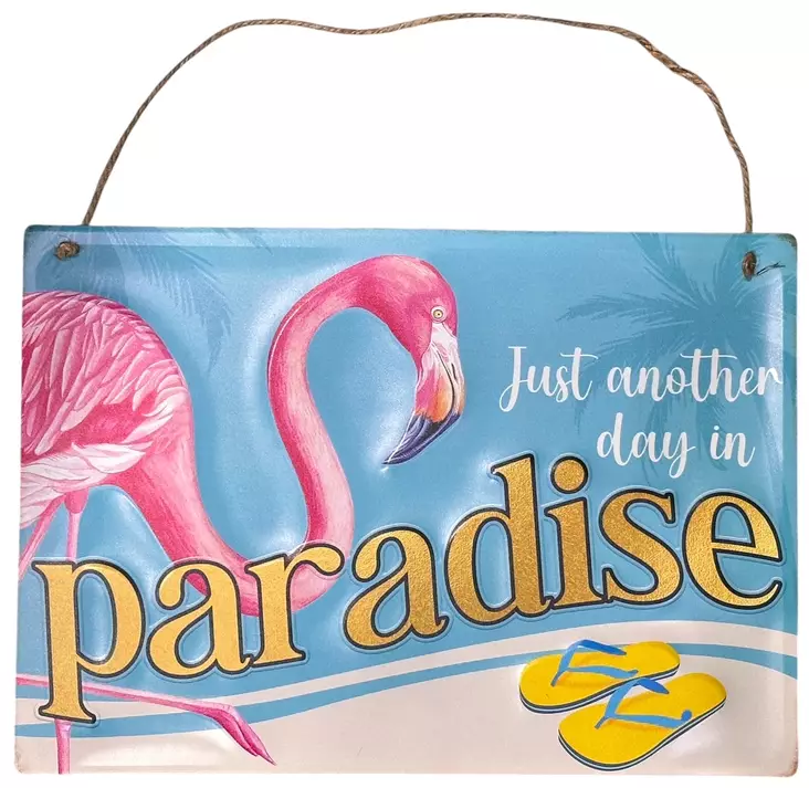 Peltikyltti Paradise, 3D - Taulut, kehykset - PELT456 - 1