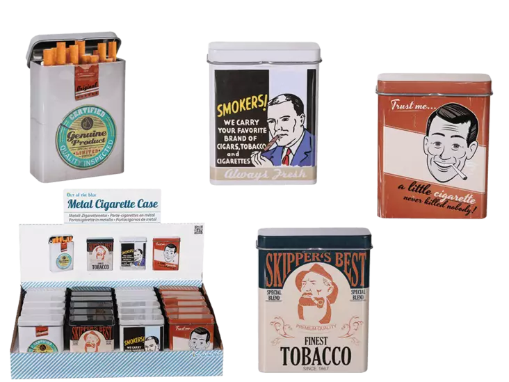 Peltirasia, Retro Smoking, 9 x 7 cm - Peltipurkit - PRT846 - 1