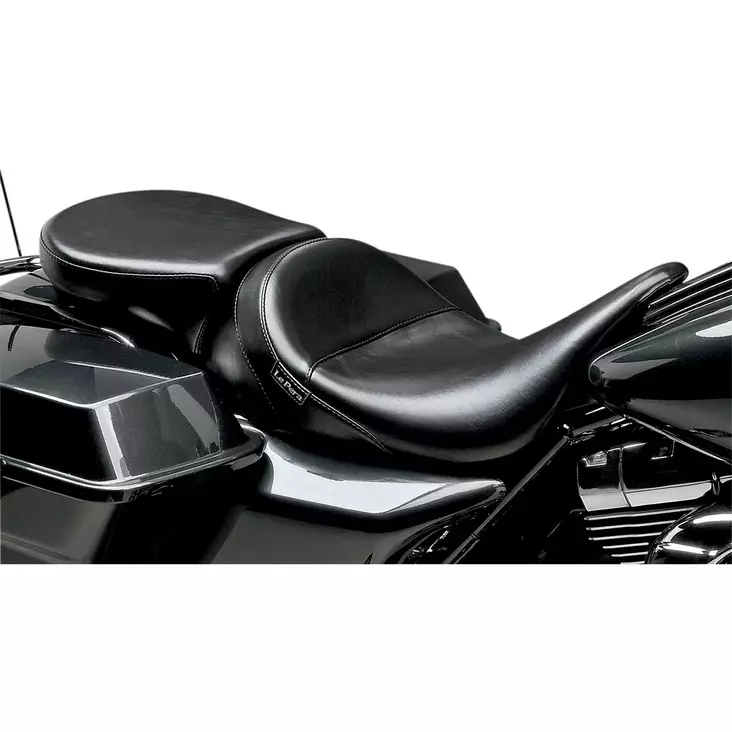 PILLION PAD AVIATOR WIDE SMOOTH REAR BLACK - Satulat ja satulanpäälliset - 08010586 - 1