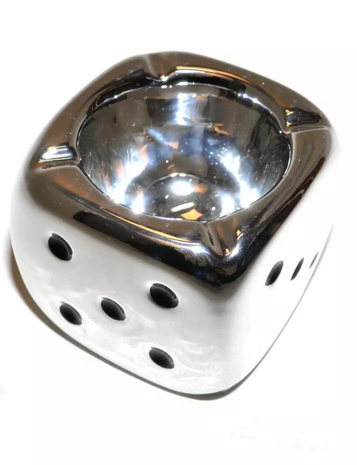 Pöytäroskis hopea noppa - Pöytäroskis ja koteloita - PRT136 - 1